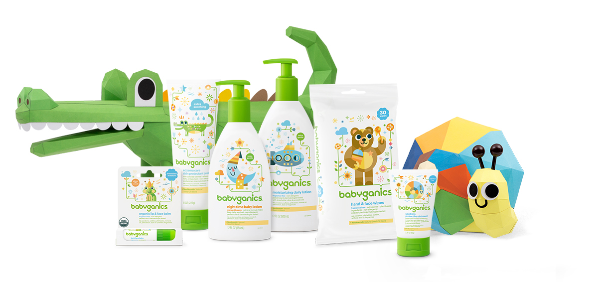 babyganics skincare non-allergenic and pediatrician-tested, baby lotions, baby wipes and baby creams